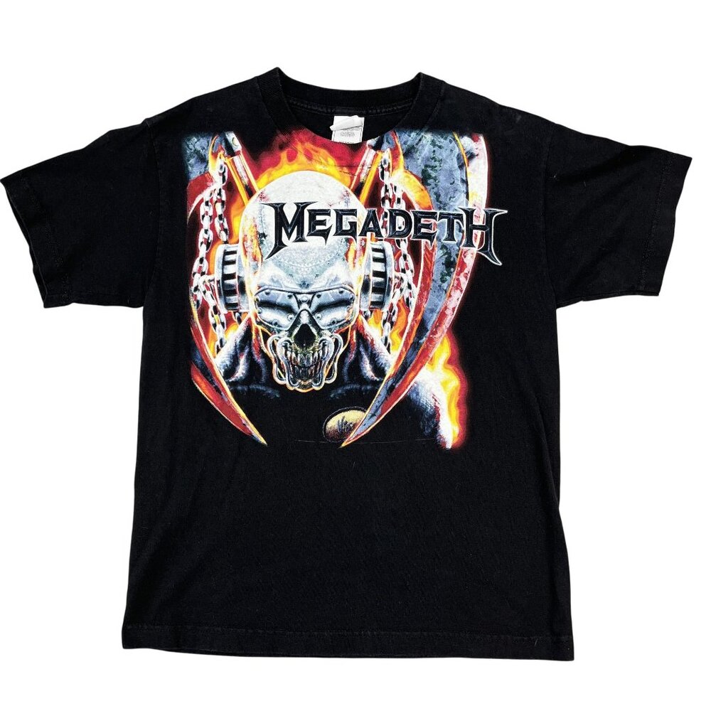 Y2K‎ 2006 Megadeth Youth Black T-Shirt Size Large